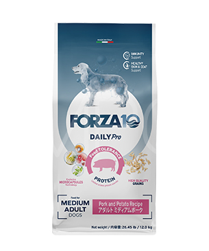 フォルツァ10 DOG デイリープロ アダルト ミディアム ポーク 12kg